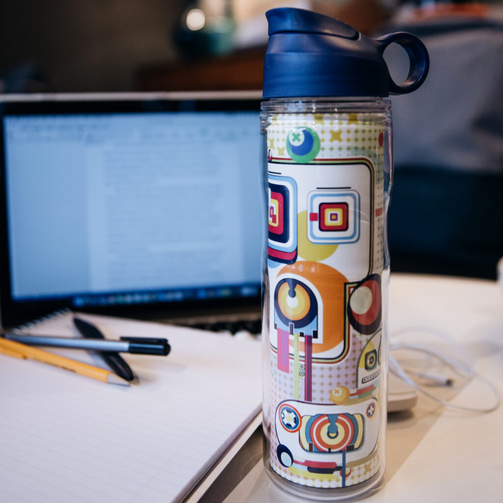 personalized school water bottle