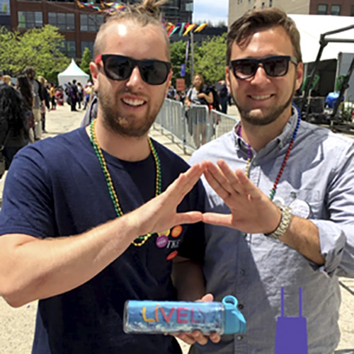 personalized fraternity spirit wear custom water bottle