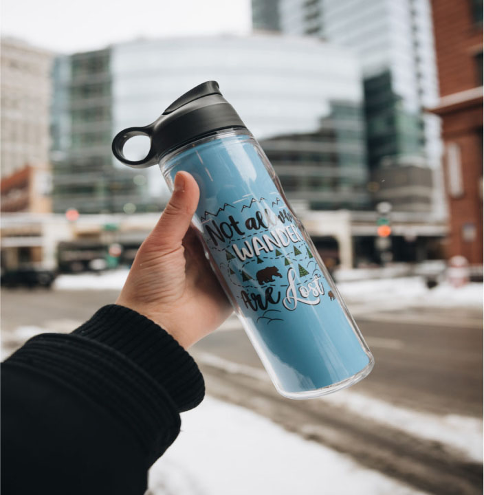 Not All Who Wander Are Lost Water Bottle