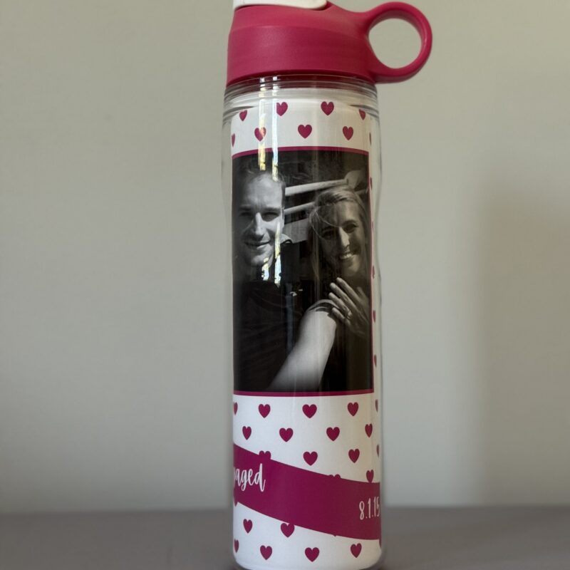 Upload Your Photo to Hearts Background