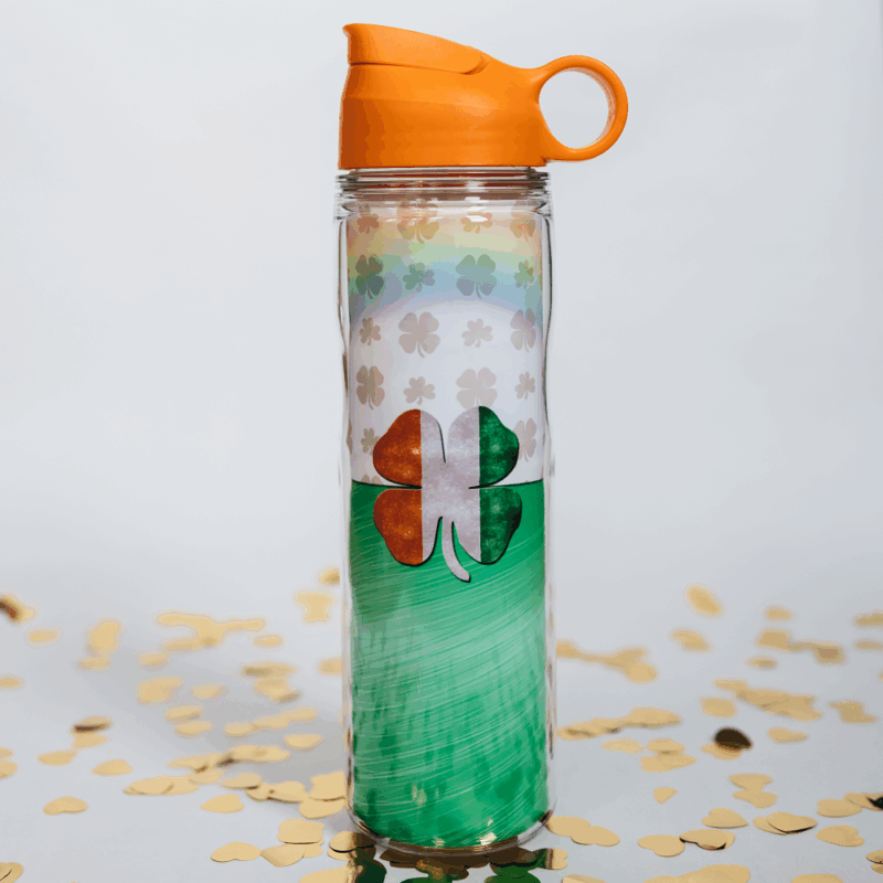 Irish St. Pat's custom water bottle