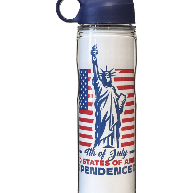 statue of liberty custom water bottle