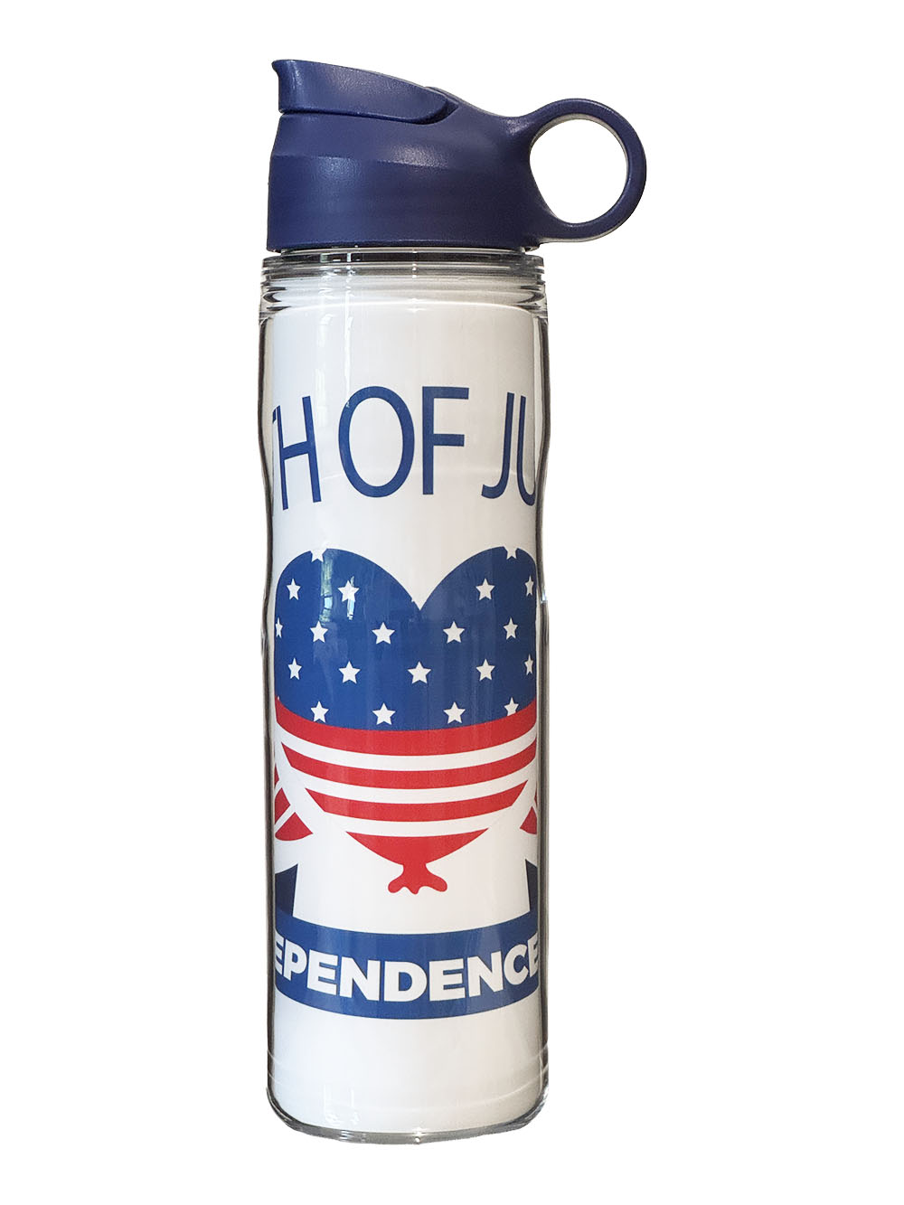 4th of july custom water bottle
